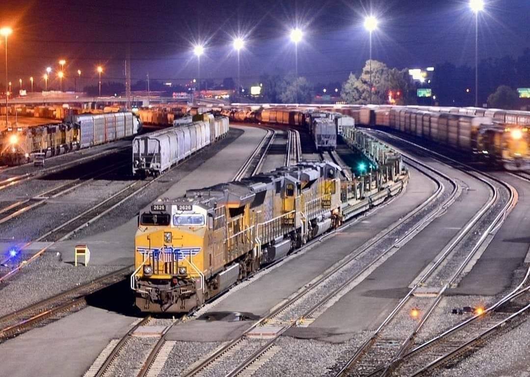 Imagen de Ferrocarriles de Mexico 11 de febrero de 2022 · UPRR en sus patios de maniobras