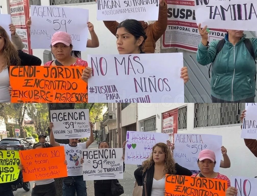 Imagen de Ticoman 9 de junio de 2025 · Padres de familia protestan frente a guardería del IMSS en la col. Lindavista, piden justicia por abuso de un bebé